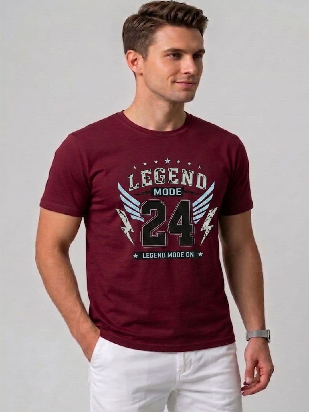 Attire Hub Men Typography Printed T-shirt - view 1