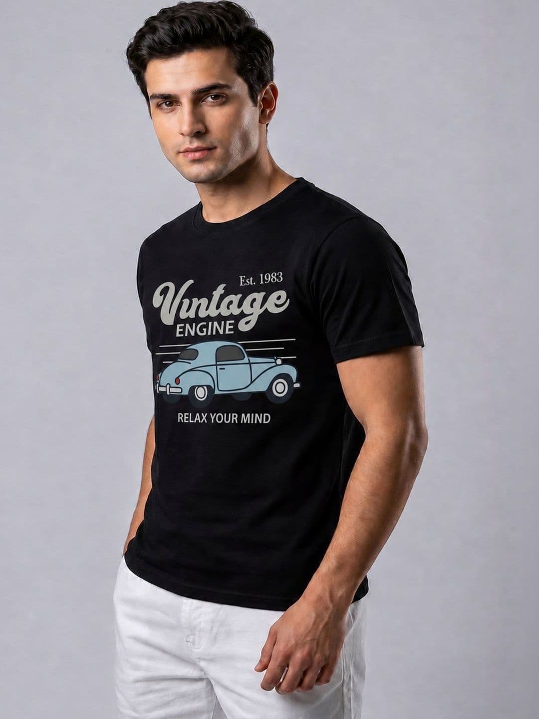 Attire Hub Men Printed T-shirt - view 1