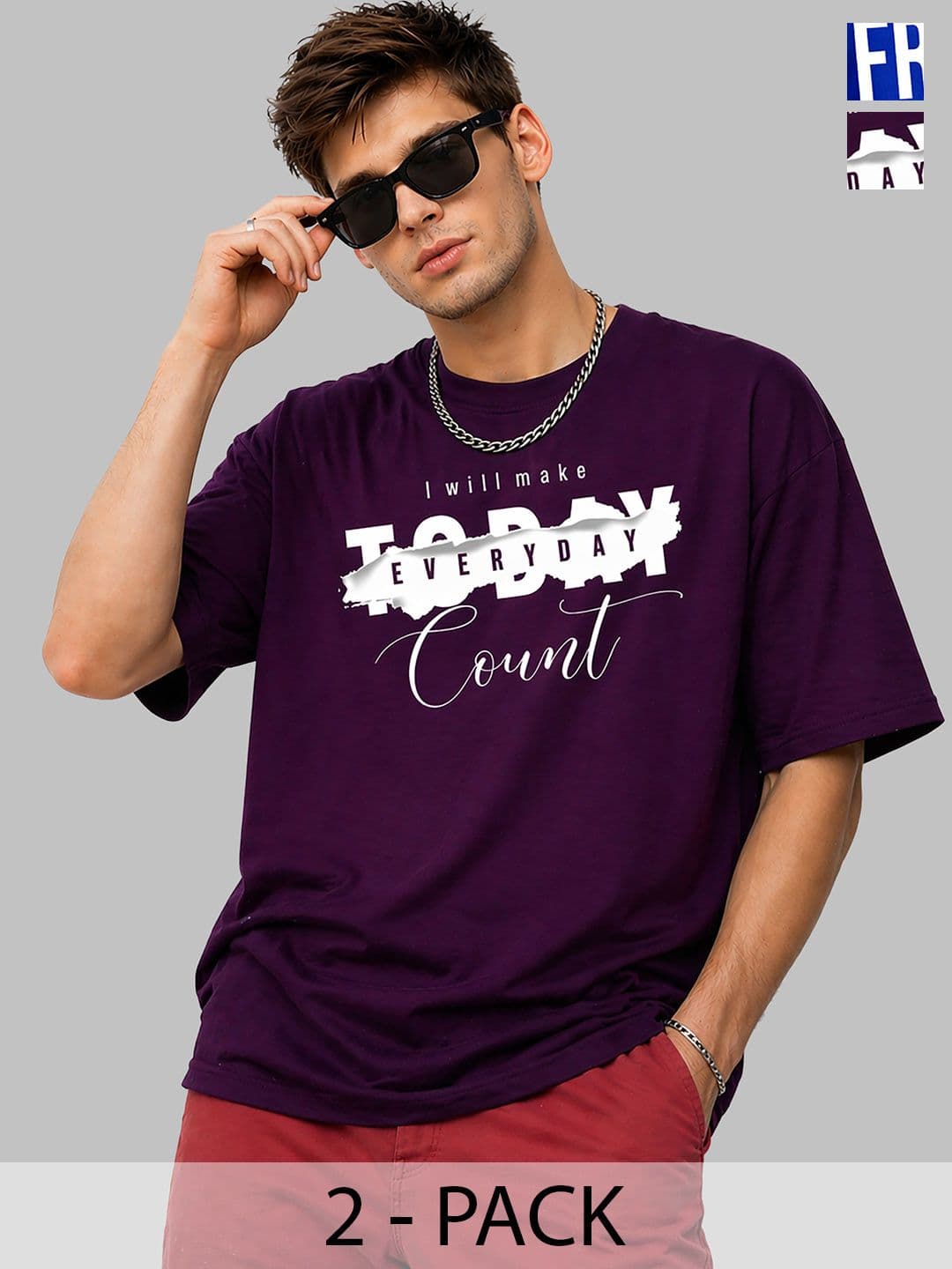 London Hills Men Typography 2 Printed T-shirt - view 1
