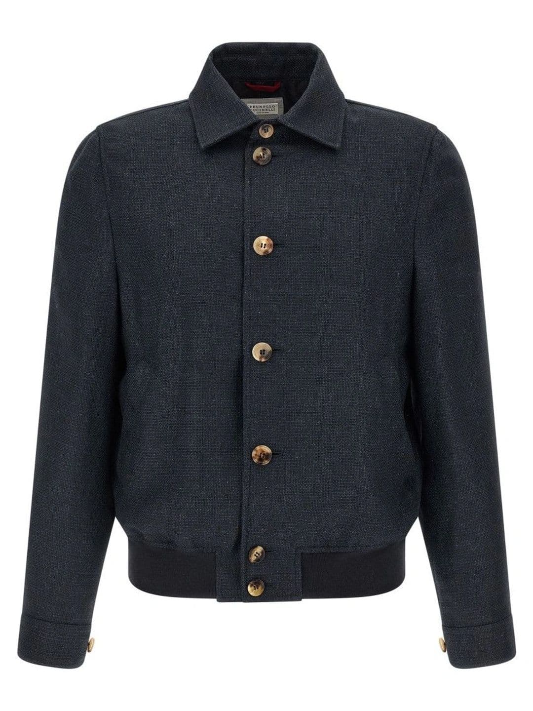 Brunello Cucinelli Dark Navy Textured Jacket - view 1