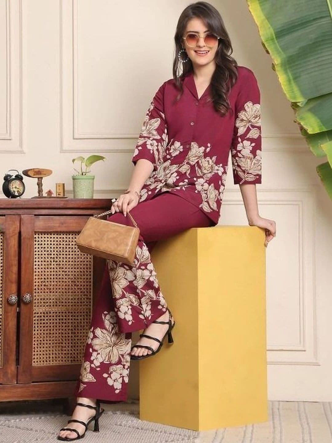 LIZORD FAB Floral Printed Shirt with Trousers - view 1