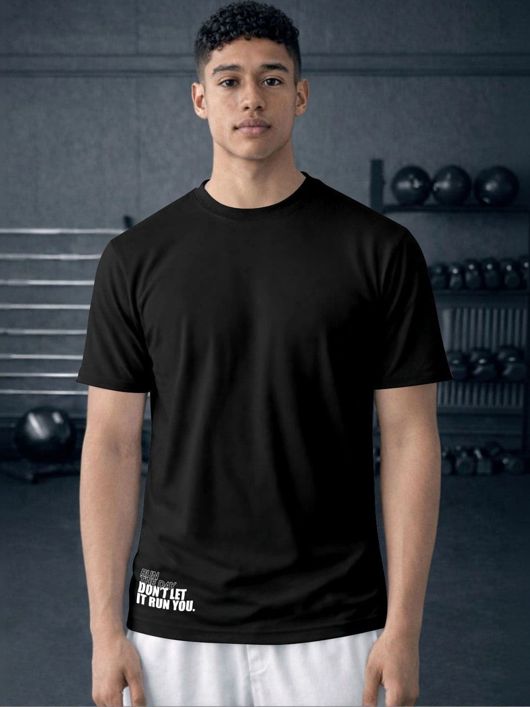 ENRIZZ X FITNESS EXCHANGE Men Typography Printed Dri-FIT T-shirt - view 1