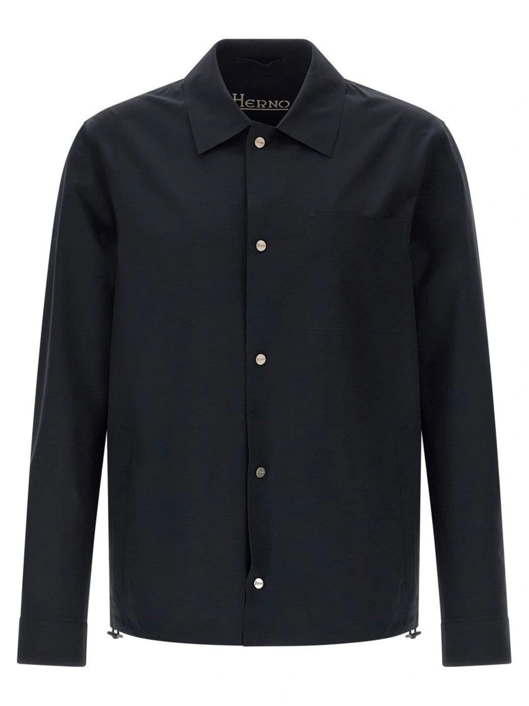 Herno Dark Blue Shirt Collar Jacket - view 1
