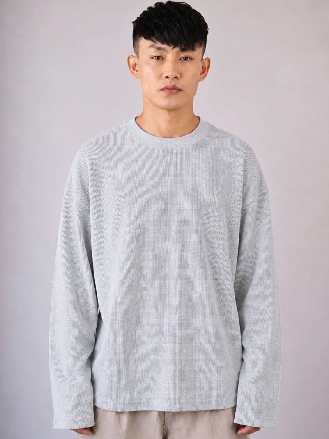 UNIQSOME Men Drop-Shoulder Sleeves Boxy T-shirt - view 1