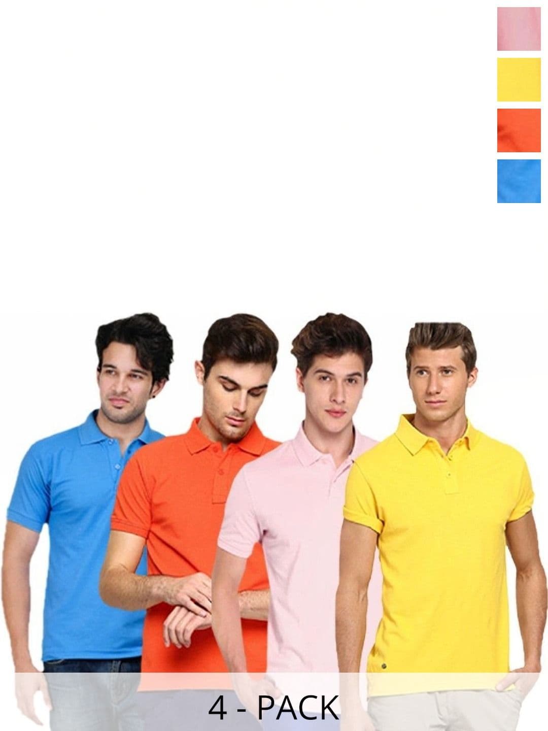 KETEX Men 4 Polo Collar Slim Fit T-shirt - view 1