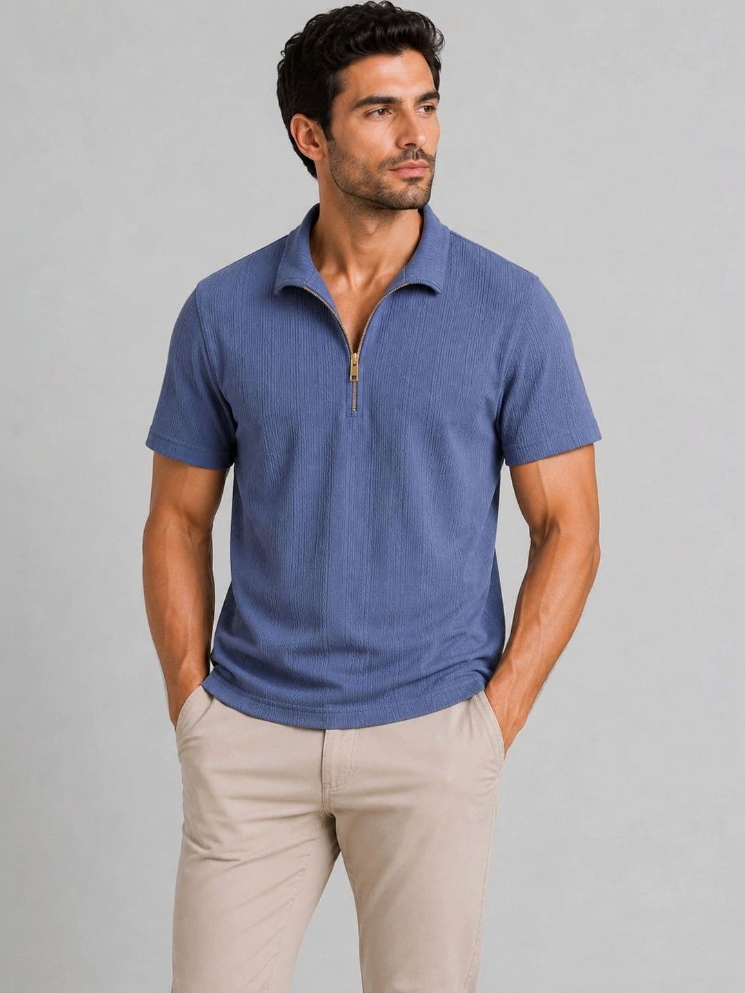 SWADESI STUFF Men Polo Collar T-shirt - view 1