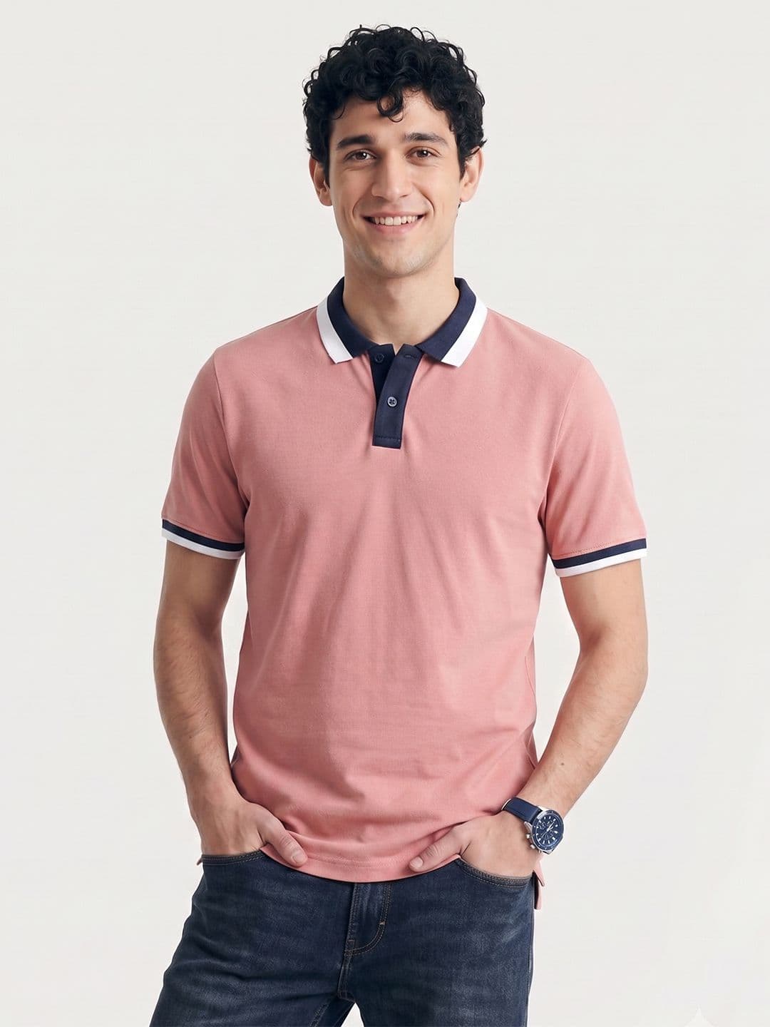Mast & Harbour Men Polo Collar Bamboo 1 T-shirt - view 1