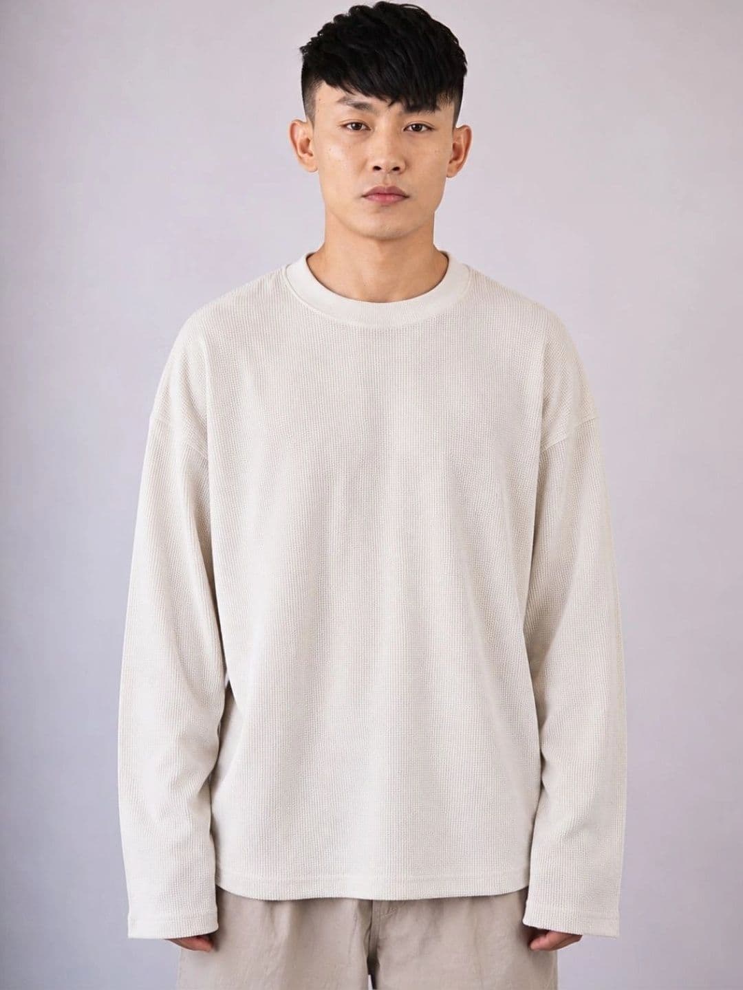UNIQSOME Men Drop-Shoulder Sleeves Boxy T-shirt - view 1