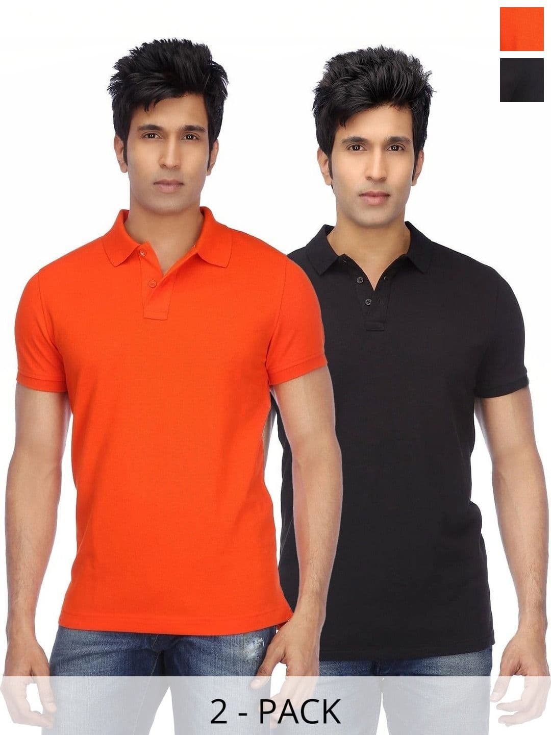KETEX Men Pack of 2 Polo Collar T-Shirts - view 1