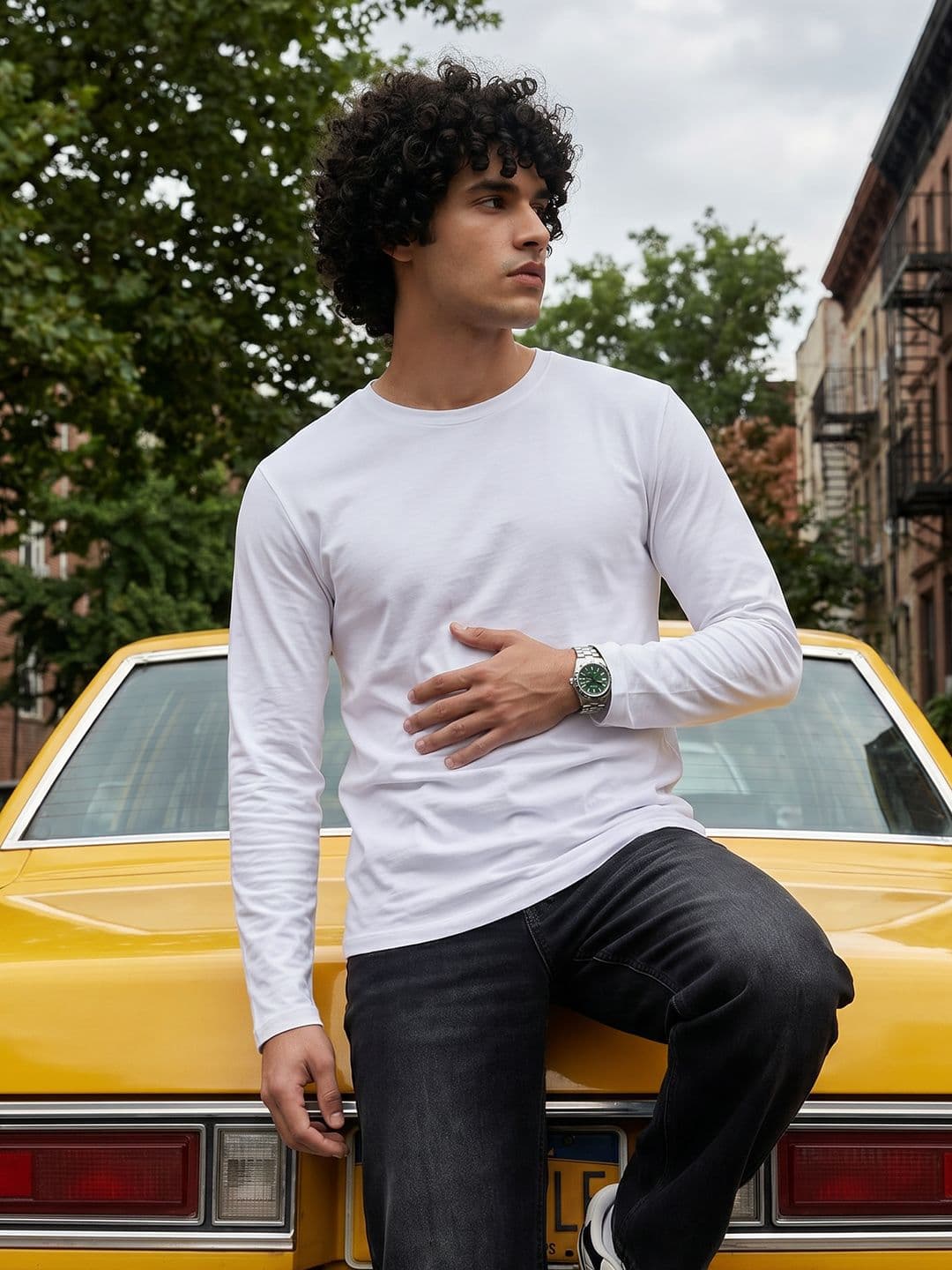 The Roadster Life Co. Long Sleeves Pure Cotton T-shirt - view 1