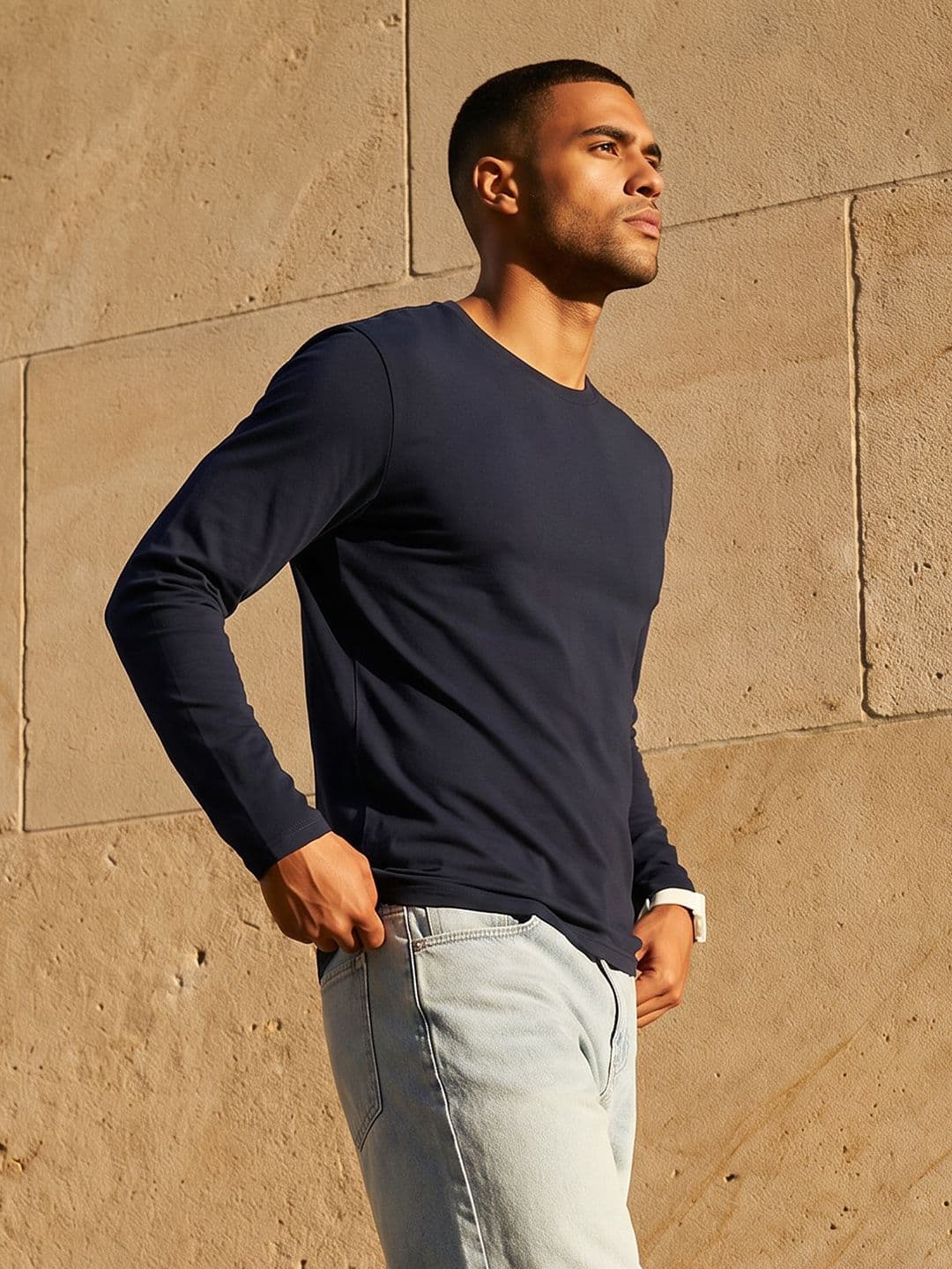 The Roadster Life Co. Long Sleeves Pure Cotton T-shirt - view 1