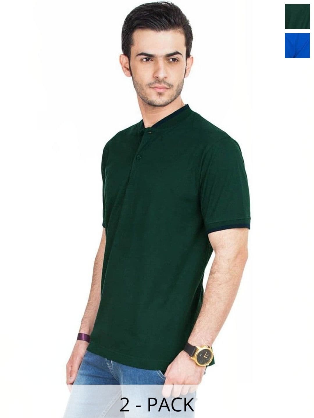 KETEX Men Pack of 2 Polo Collar T-shirts - view 1
