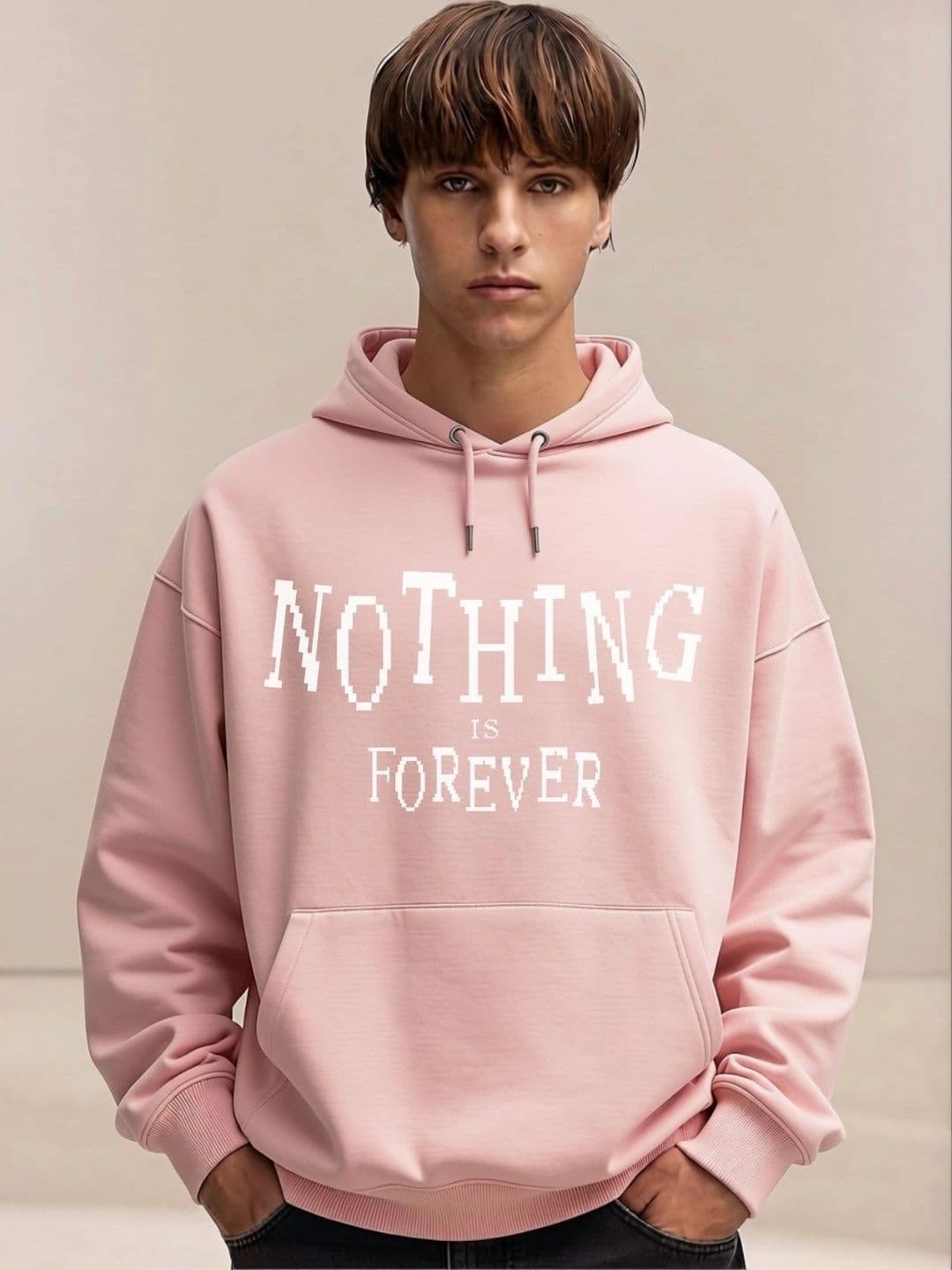Cool Plus Men Printed Hooded Sweatshirt - view 1
