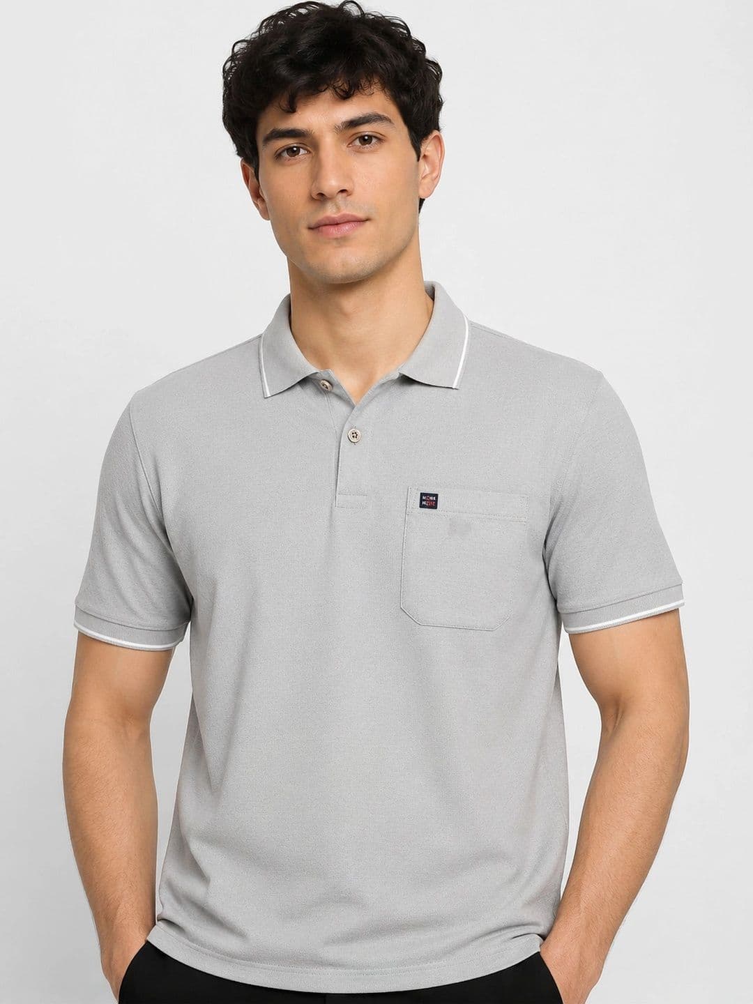 Monk Mode Polo Collar Short Sleeves Regular Fit Pockets T-shirt - view 1