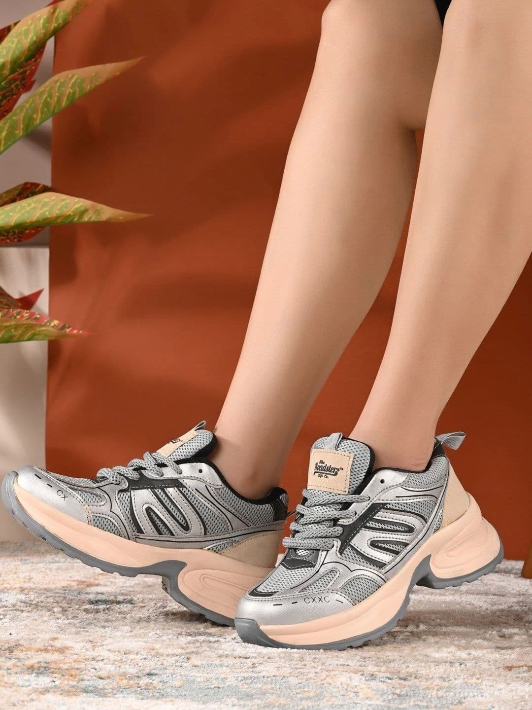 Roadster Women Textured Sneakers - view 1