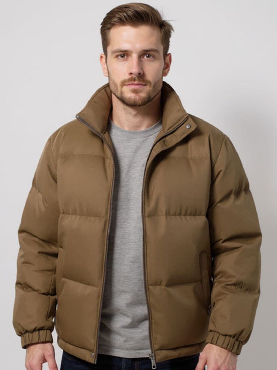 Mast & Harbour Stand Collar Puffer Jacket - view 1