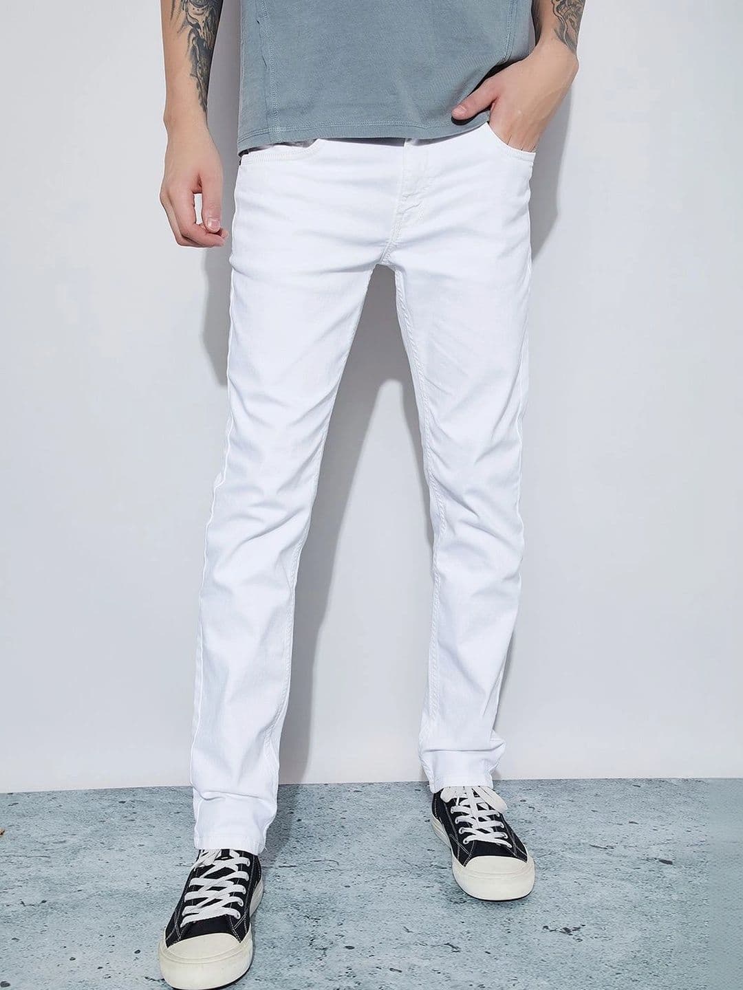 Forca by Lifestyle Men Tapered Fit Mid-Rise Jeans - view 1