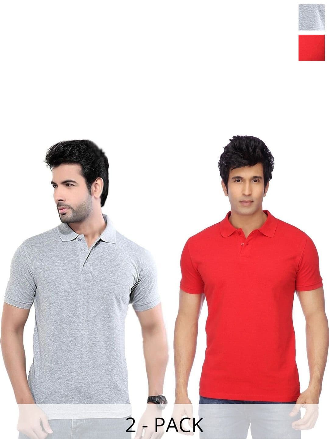 KETEX Men Pack of 2 Polo Collar T-shirts - view 1