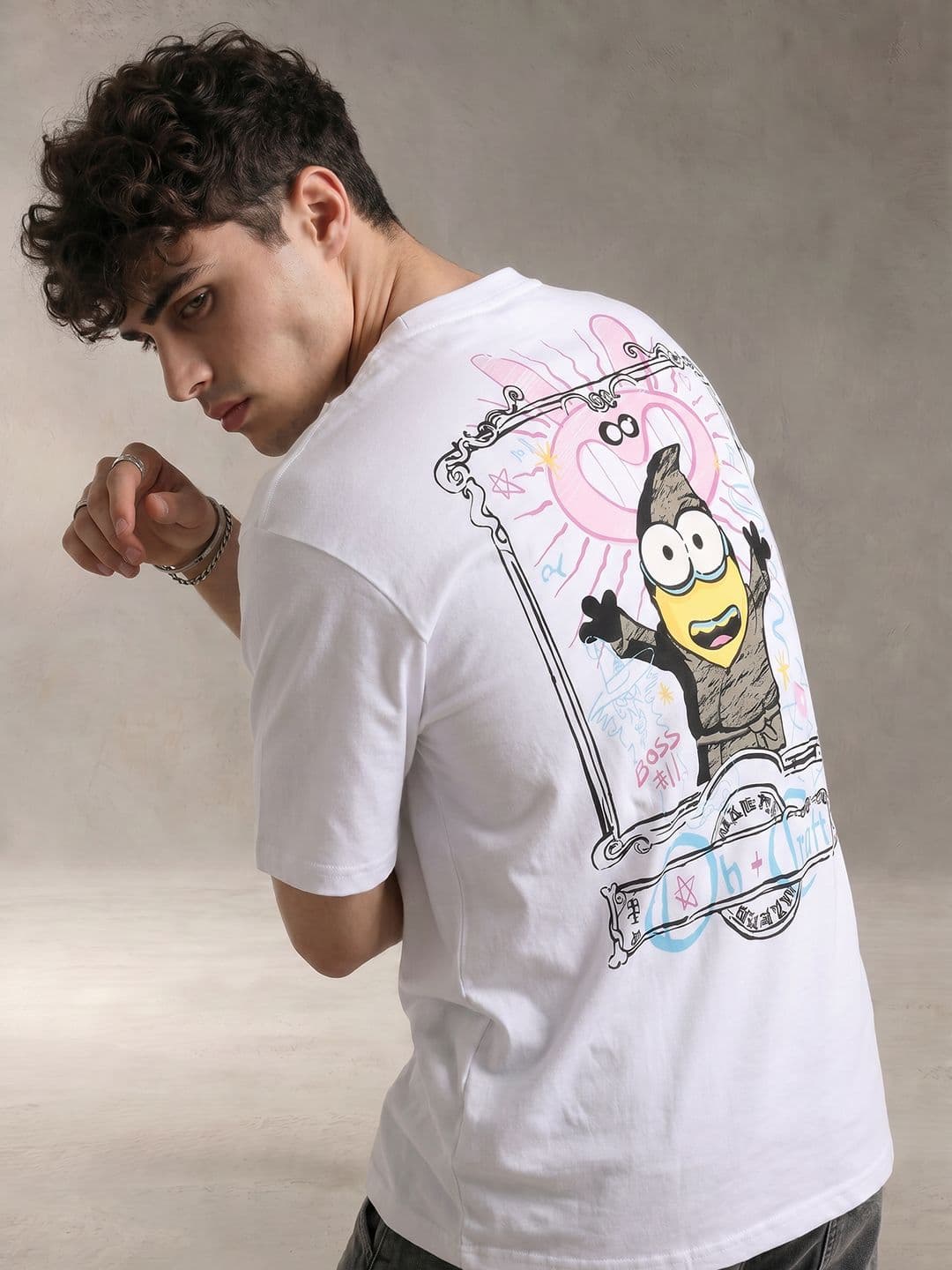 Minions by Kook N Keech Men Minions Printed T-shirt - view 1