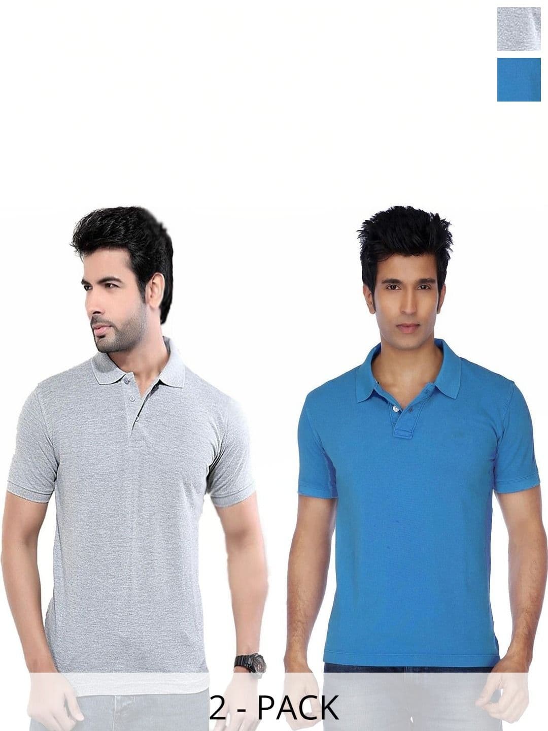 KETEX Men 2 Polo Collar Slim Fit T-shirt - view 1