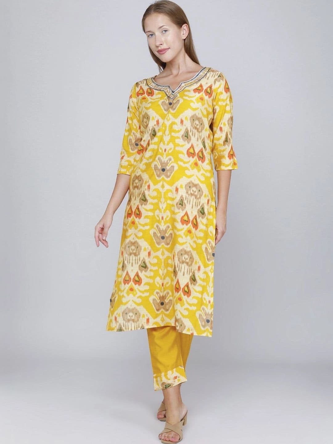 V-Mart Printed Tunic with Trousers - view 1