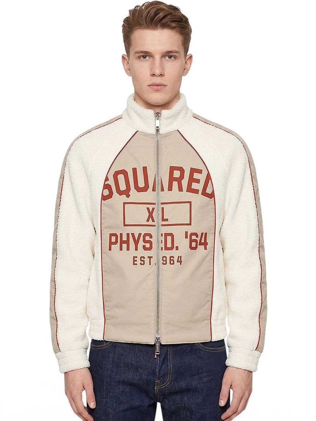 Dsquared2 White Mock Collar Jacket - view 1