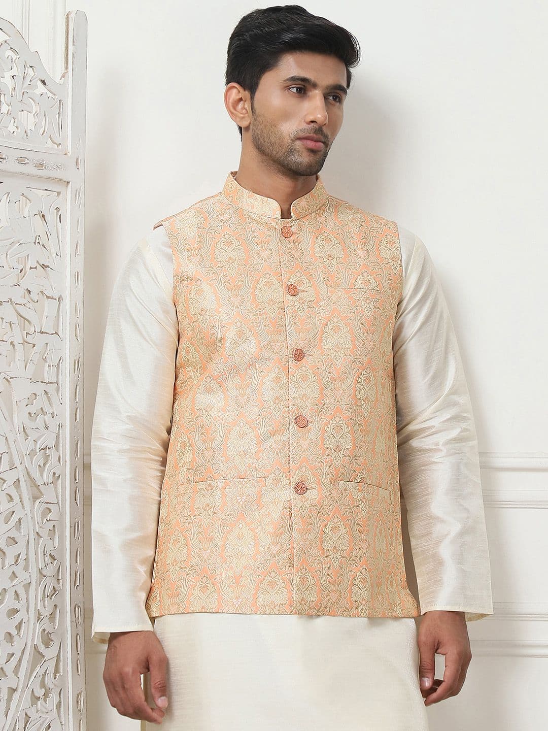 Anouk Woven Design Nehru Jackets - view 1