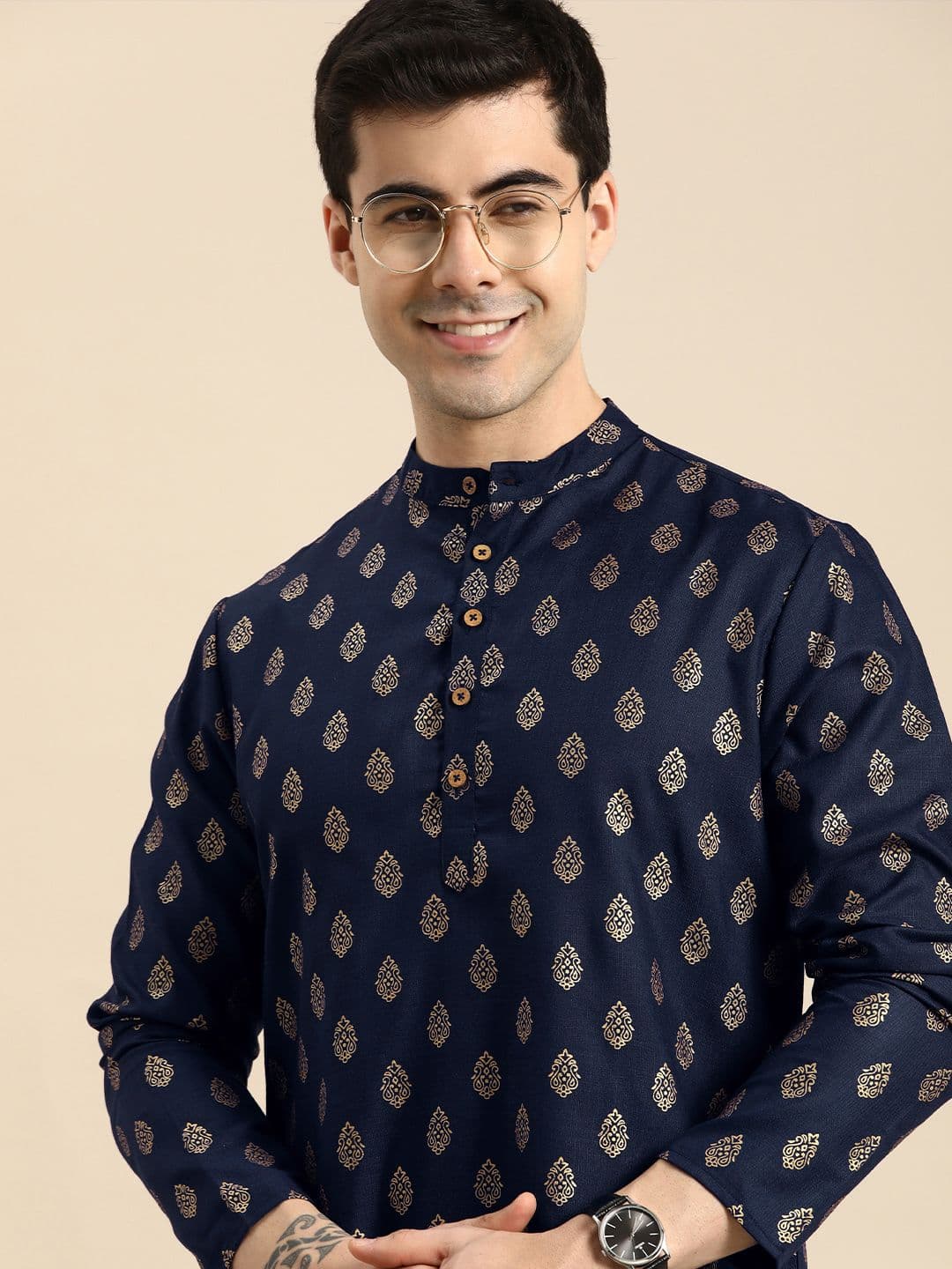 Anouk Men Ethnic Motifs Printed Kurta - view 1