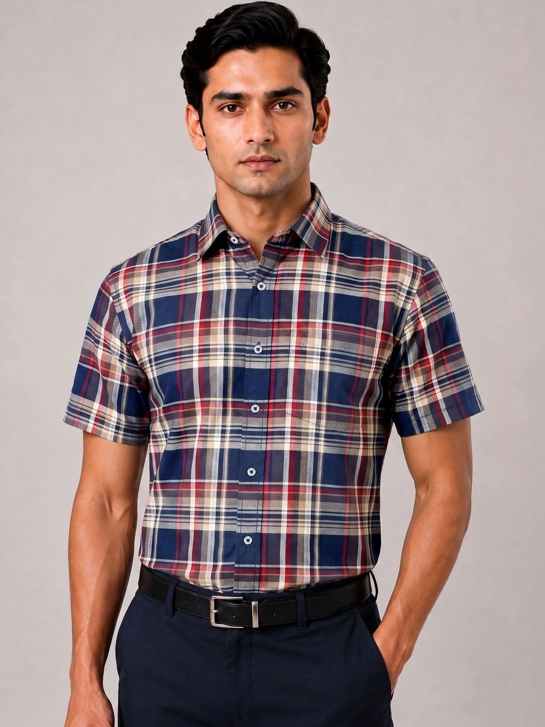 ACCOX Men Comfort Tartan Checks Checked Formal Shirt - view 1