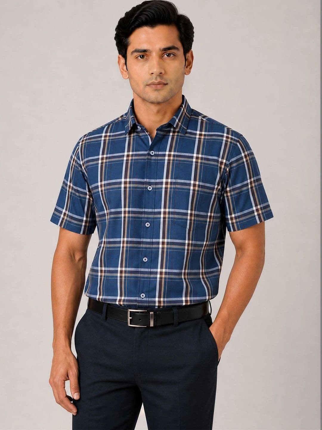 ACCOX Men Comfort Tartan Checks Checked Formal Shirt - view 1
