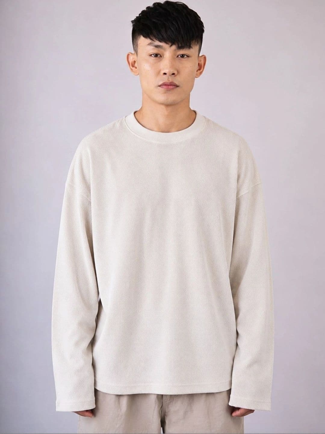 UNIQSOME Men Drop-Shoulder Sleeves T-shirt - view 1