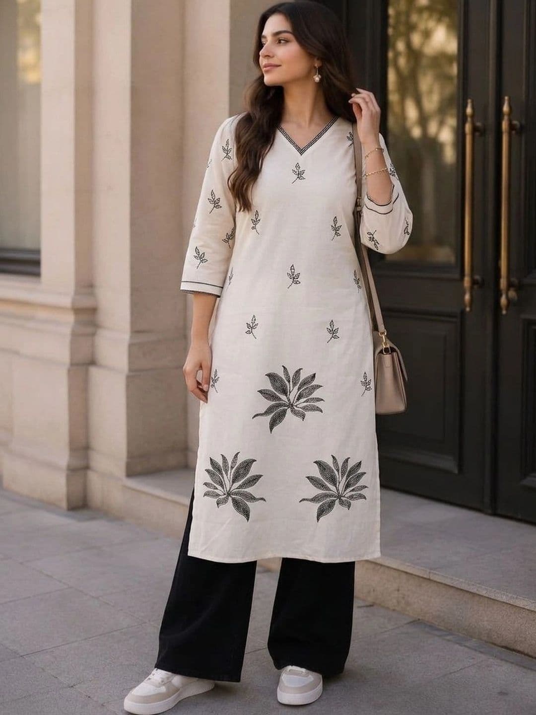 HOUSE OF AXI Women Pure Cotton Kurtis - view 1