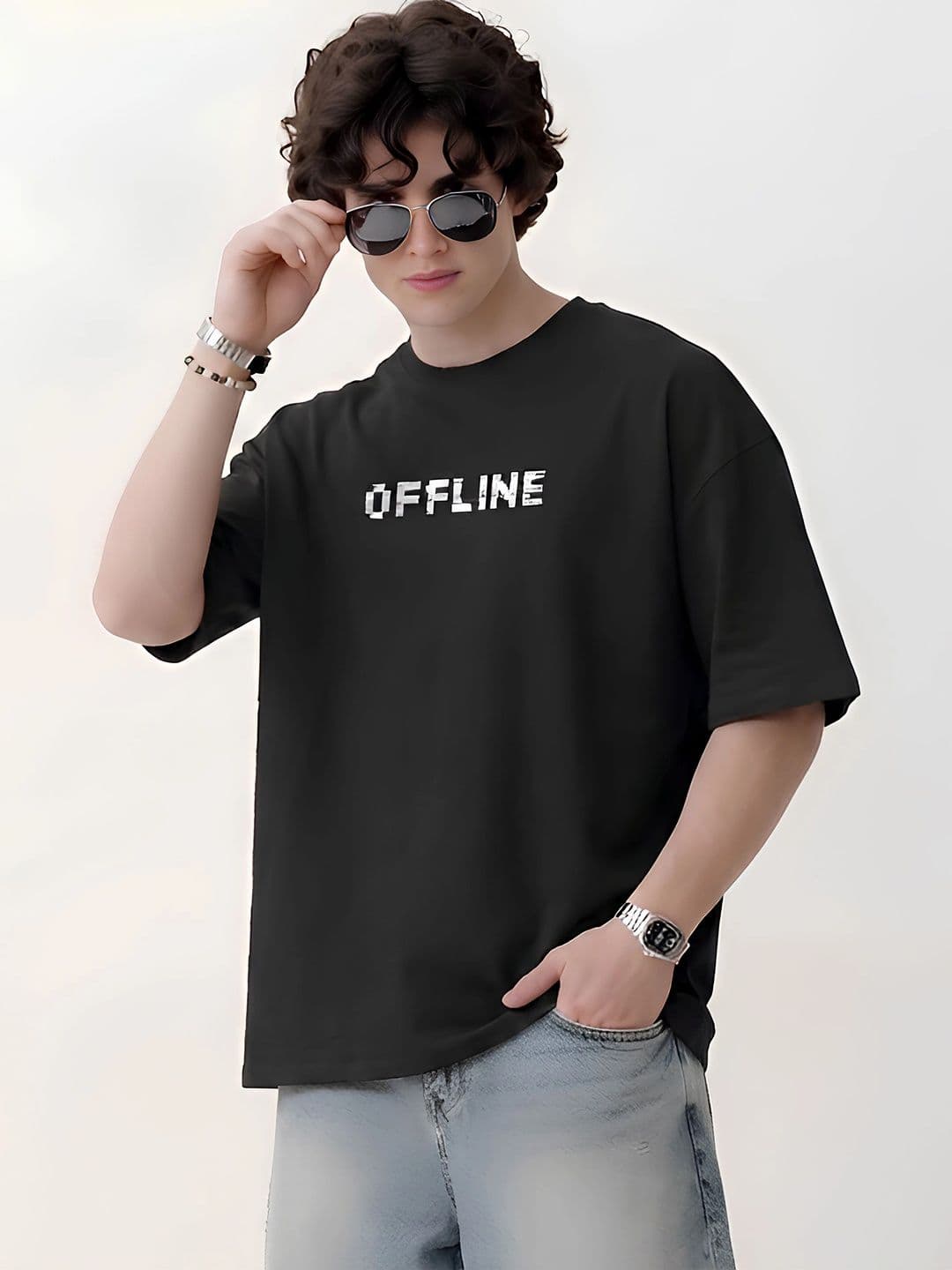 SMARTEES Men Typography Printed Pure Cotton T-shirt - view 1