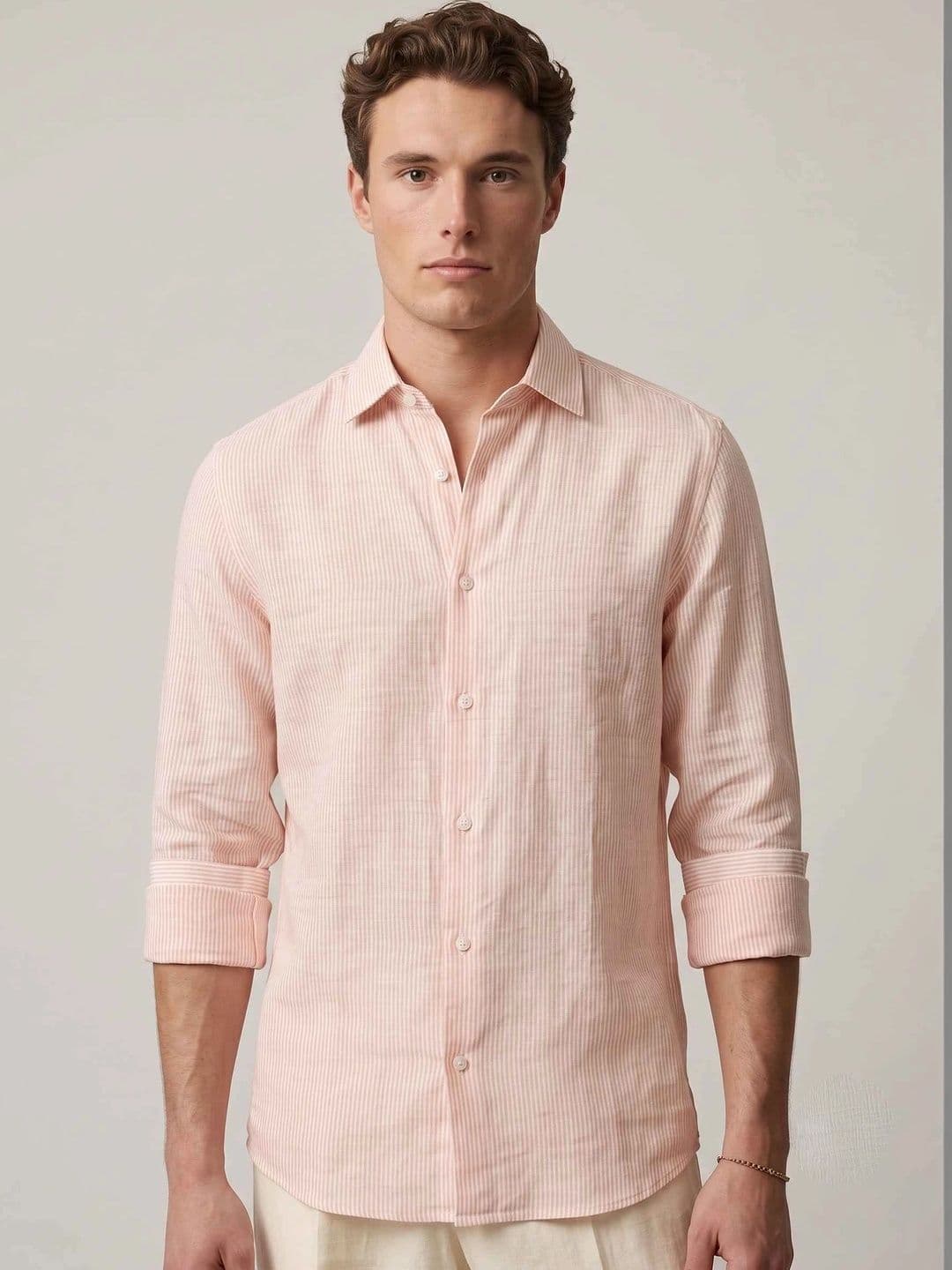 SAINT PEACH Men Striped Casual Shirt - view 1