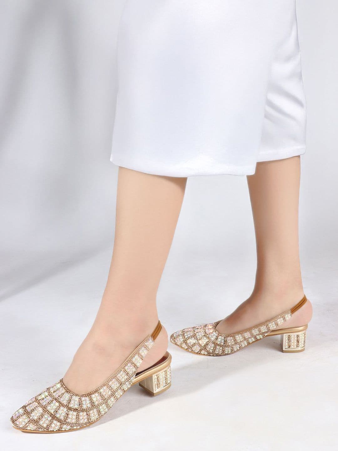 Anouk Women Embellished Block Heel Pumps - view 1