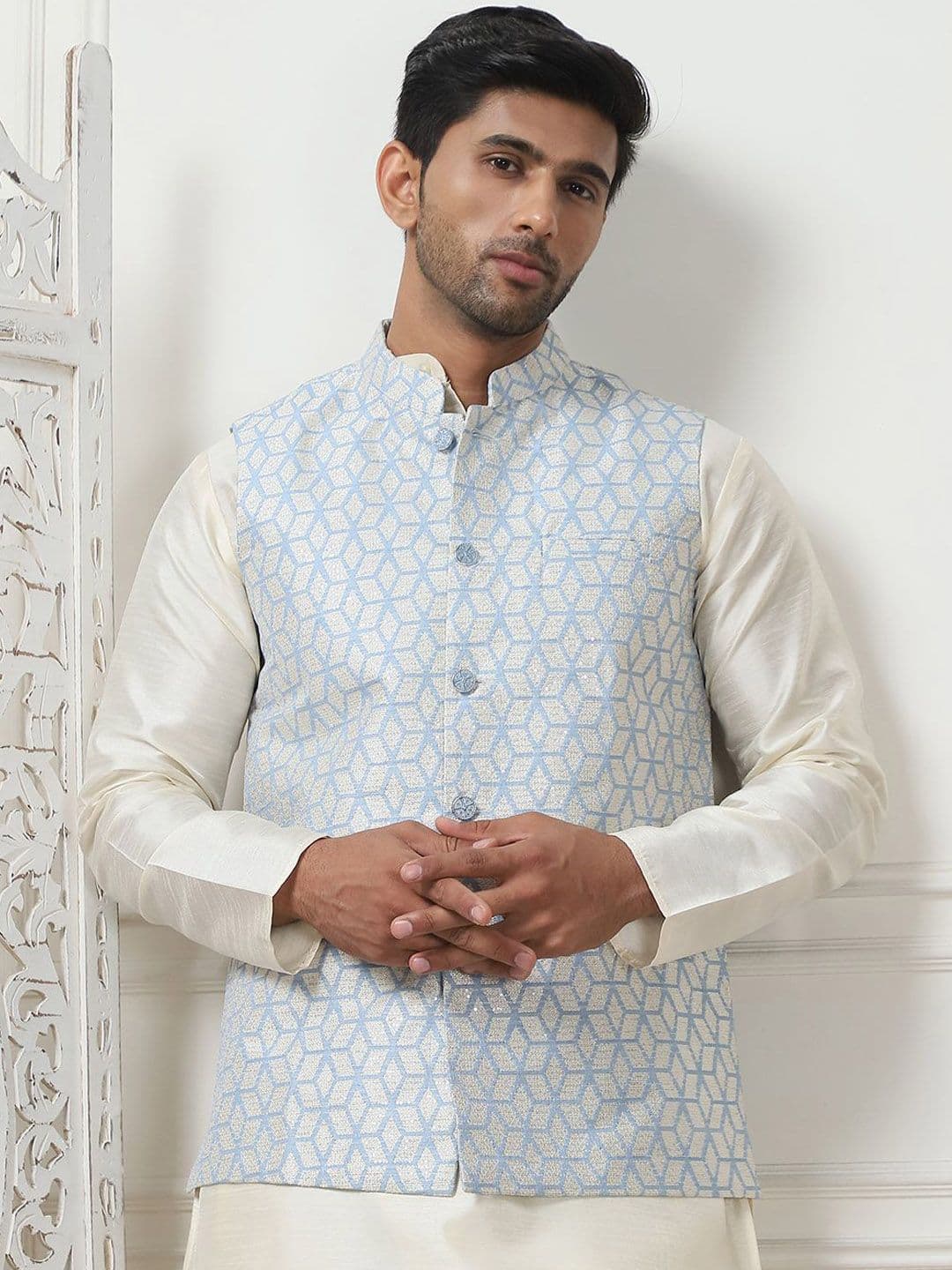 Anouk Woven Design Nehru Jacket - view 1