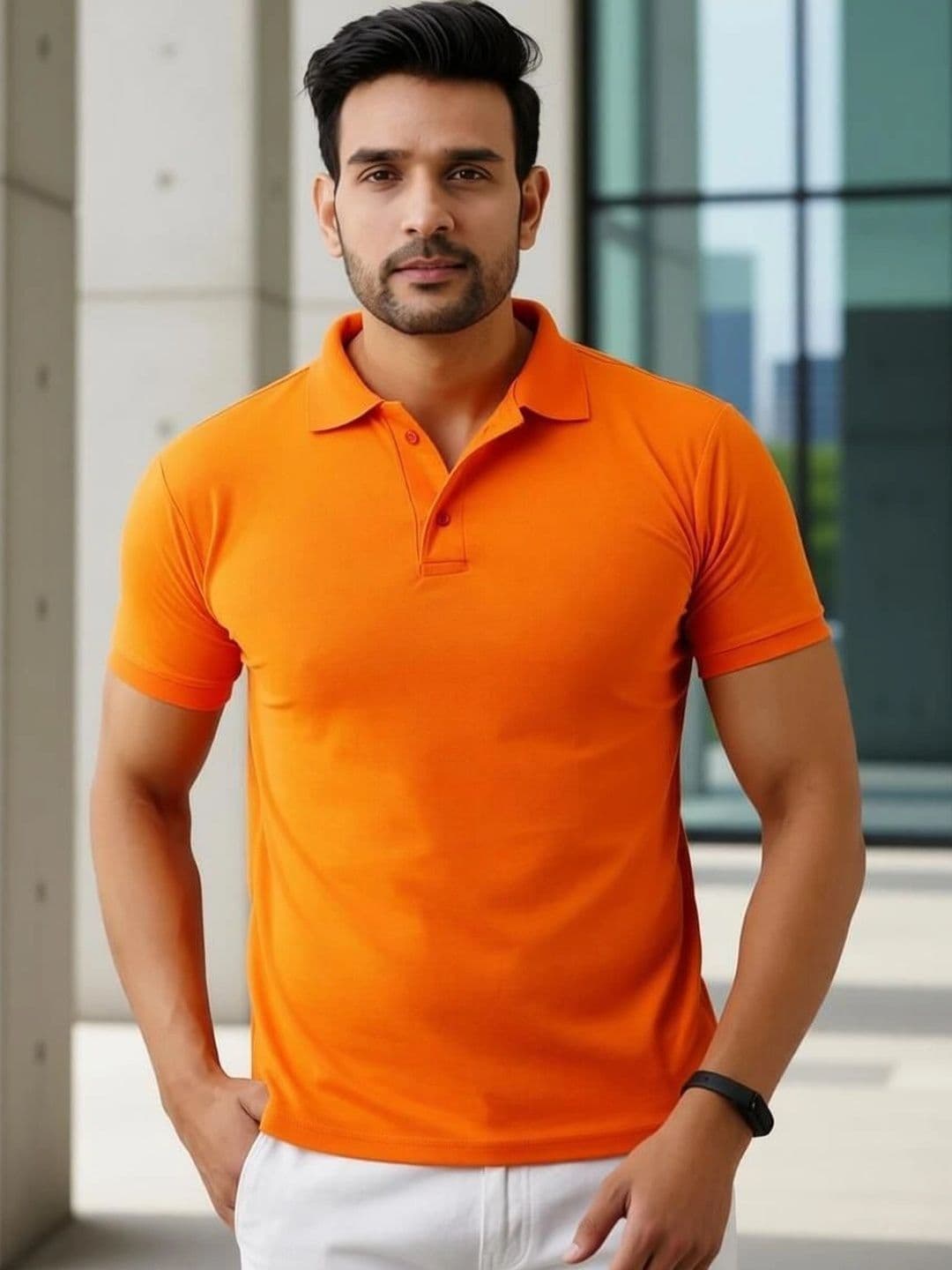 PIXFAB Men Polo Collar T-shirt - view 1