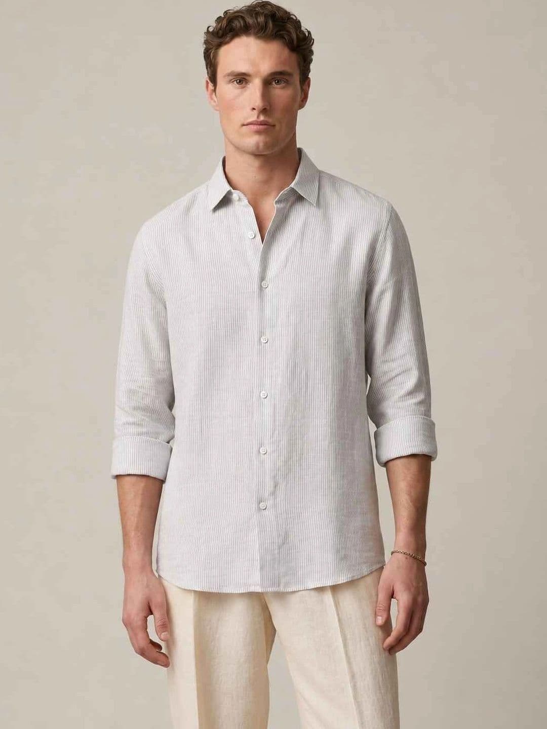 SAINT PEACH Men Striped Casual Shirt - view 1