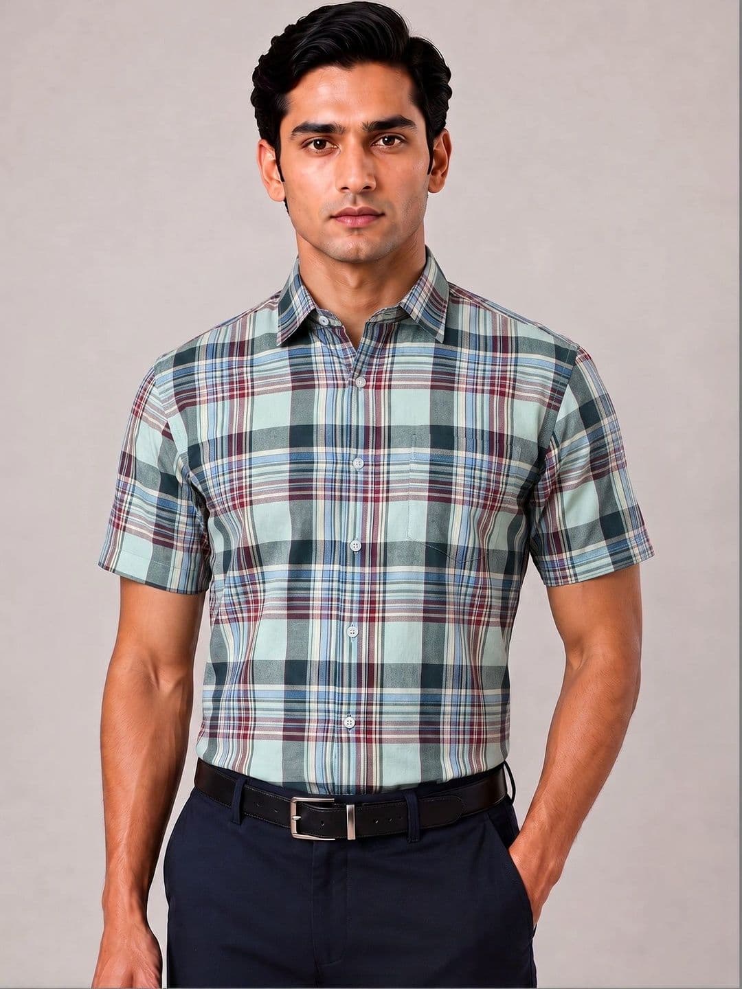 ACCOX Men Comfort Tartan Checks Checked Formal Shirt - view 1
