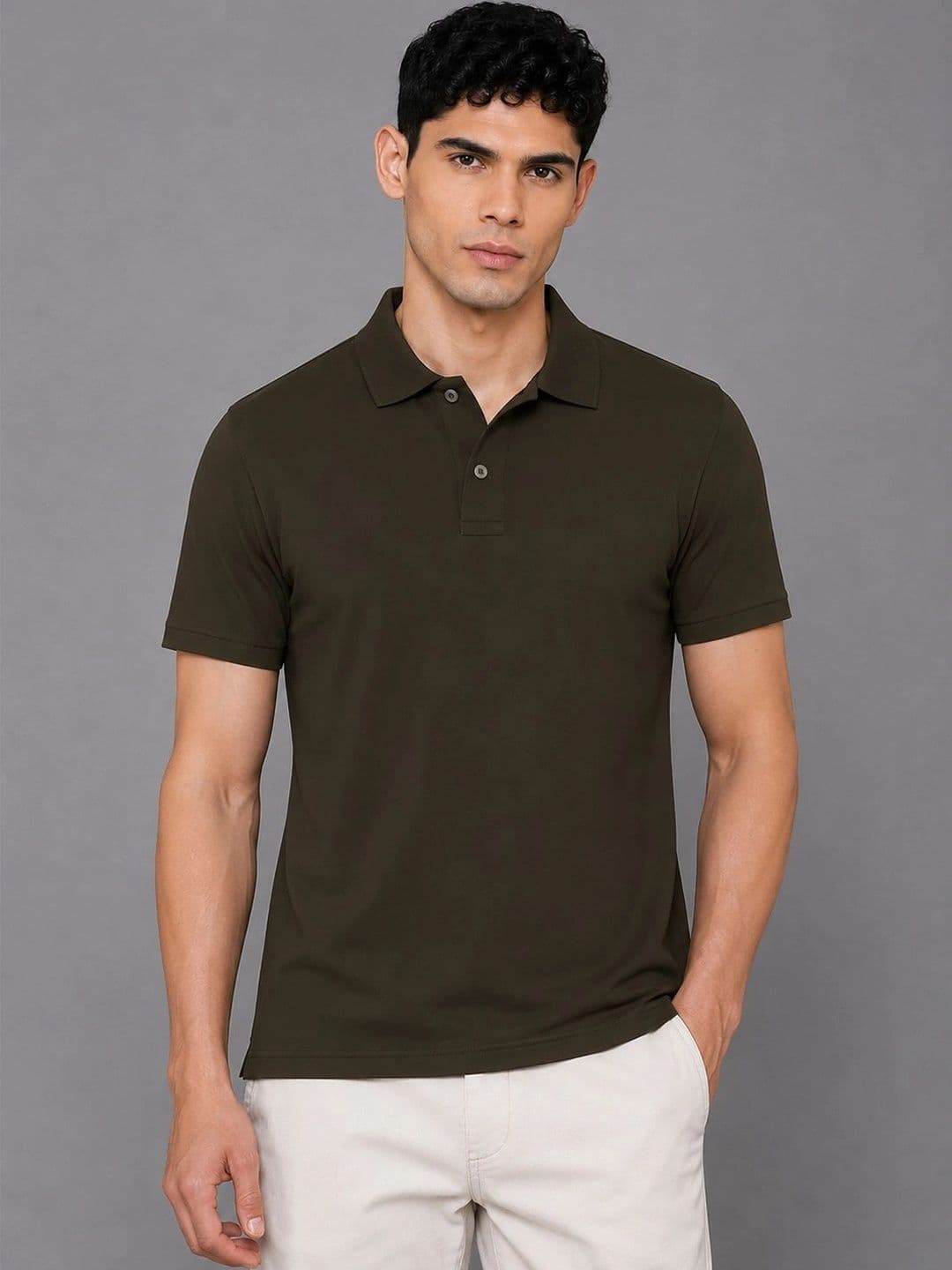 Roadster Men Polo Collar T-shirt - view 1