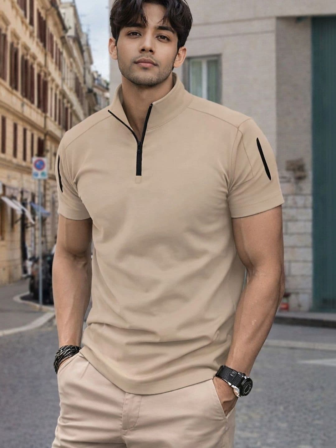 FLEXOTIC Men High Neck T-shirt - view 1