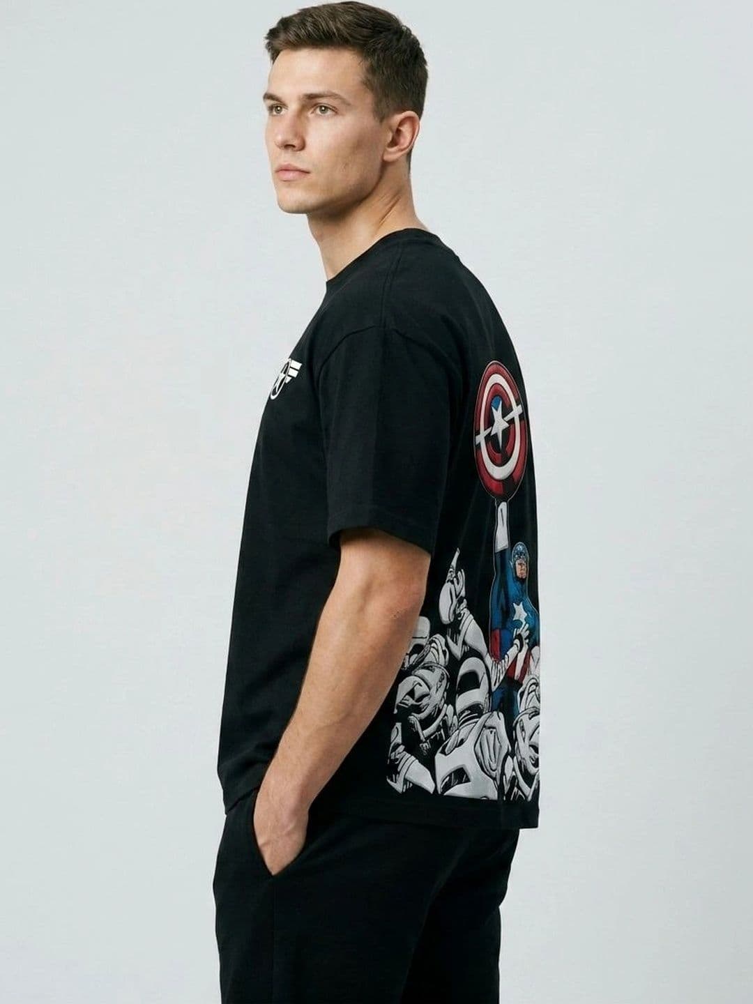 Clazzey Men Captain America Printed T-shirt - view 1