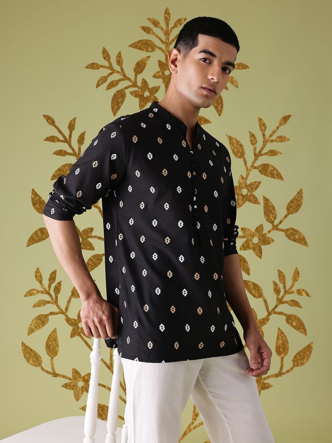Anouk Pure Cotton Ethnic Motifs Printed Kurta - view 1