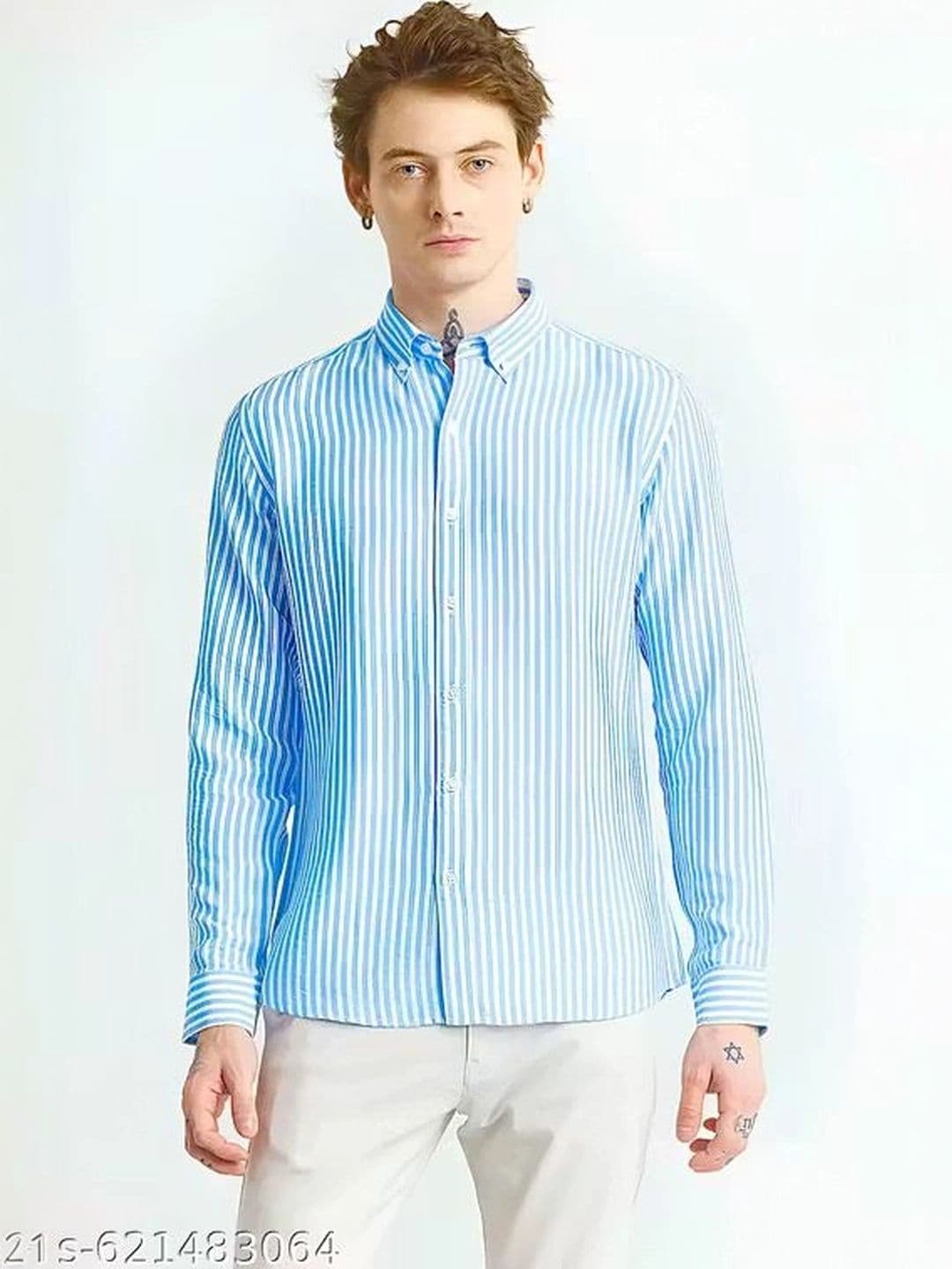 SEEWAYS Men Comfort Slim Fit Striped Casual Shirt - view 1