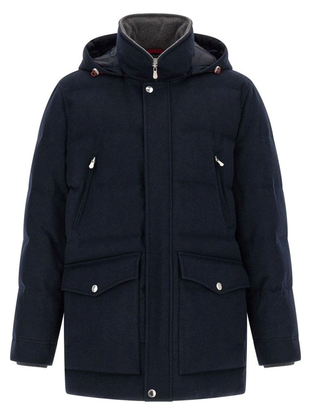 Brunello Cucinelli Dark Blue Hood Jacket - view 1