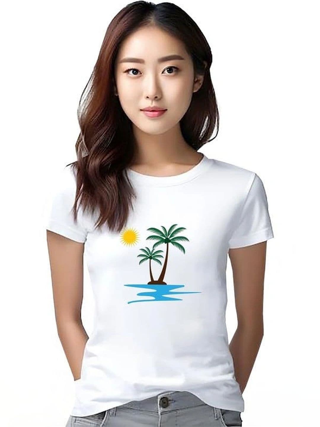 VLAM Unisex Printed Tropical Slim Fit T-shirt - view 1