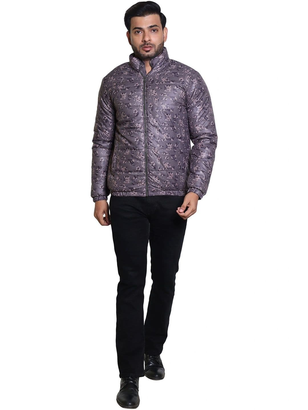 BAESD Men Geometric Insulator Puffer Jacket - view 1
