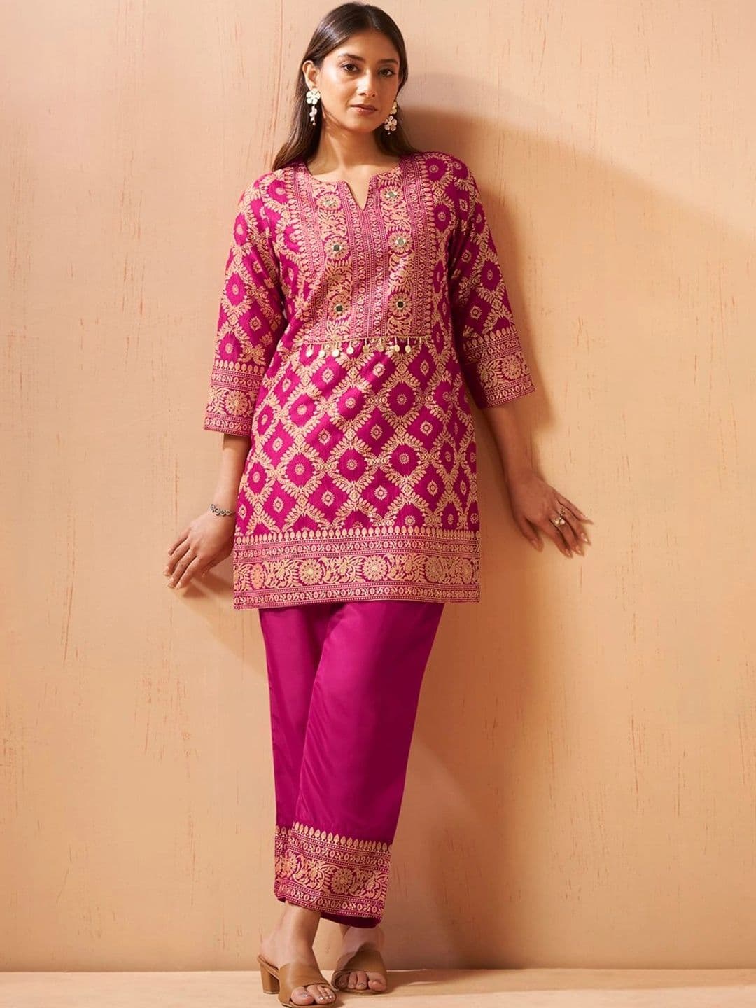 Anouk Bohemian Printed Tunic with Trousers - view 1