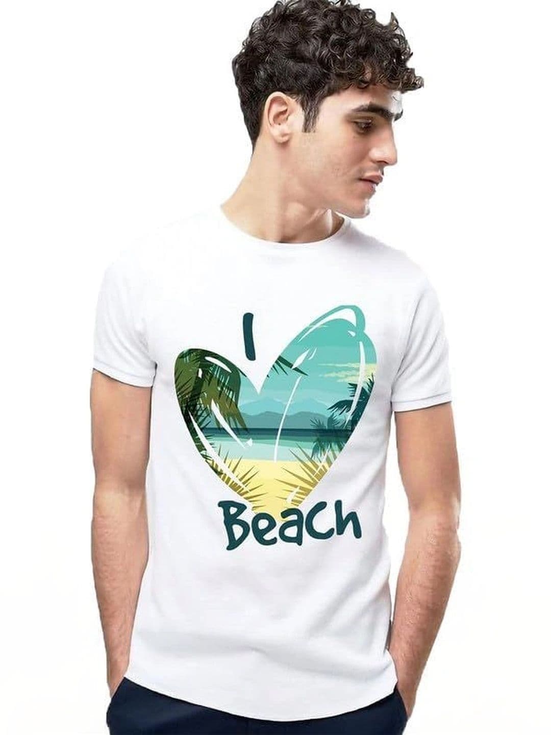 VLAM Unisex Printed Tropical Slim Fit T-shirt - view 1