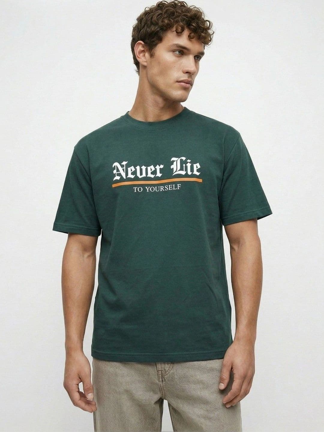 Mast & Harbour Men Typography Printed T-shirt - view 1
